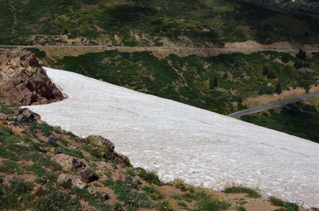 Snowpack at 12,000 feet