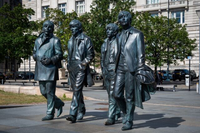 The Beatles statue