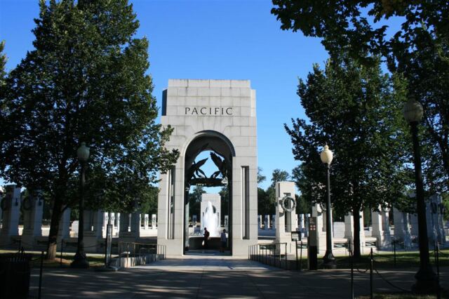 approaching the pacific column entrance