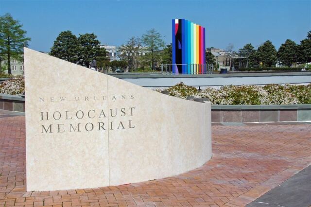 Holocaust Memorial and sign