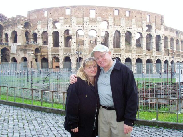 PO - Kathy and Paul at the Colosseum