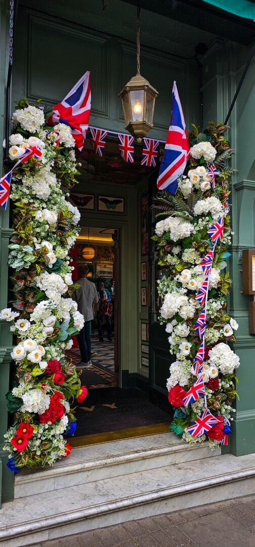 Beautiful door with flowers