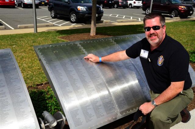 Roger and name on NASM Walk of Honor
