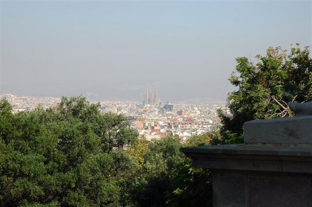La Sagrada Familia in the distance