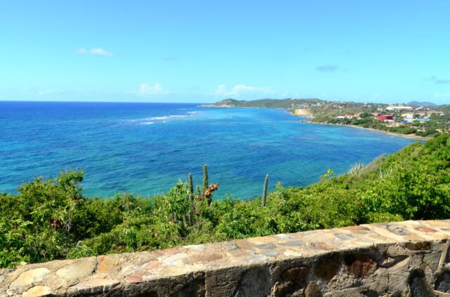 Looking across Taylor's Bay to the Virgin Gorda airport
