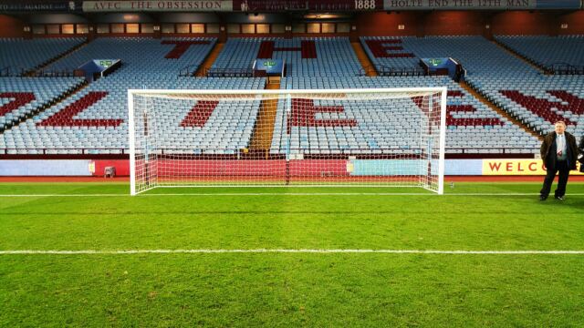 On the Villa pitch, post-match (5)