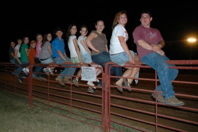 fence-cheering-section
