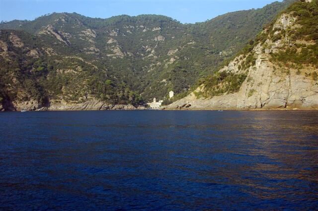 Approaching San Fruttuoso by sea