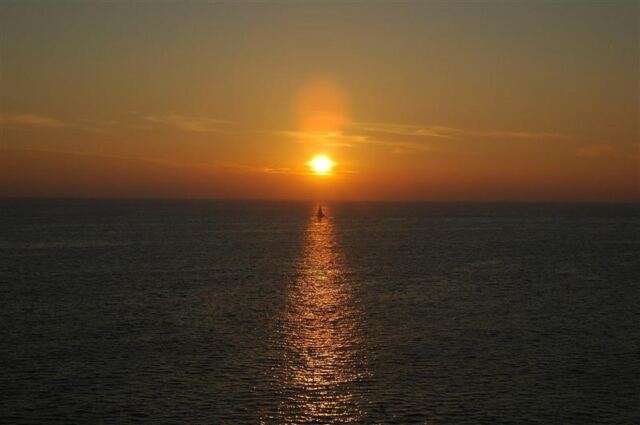 Sunset and sailboat (2)