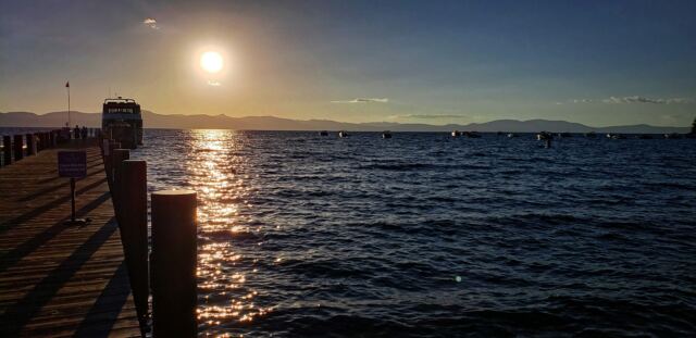 Lake Tahoe - Zephyr Cove pier sunset 01