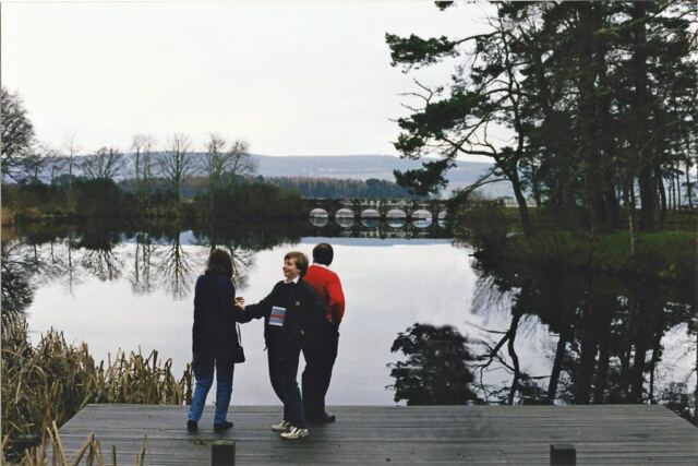 Skibo pond - Marianne, Mark, and John