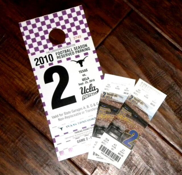 Tickets and parking pass - UCLA game