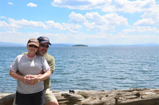 Kathy and Roger - Lake Yellowstone