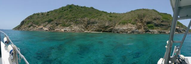 Ginger's Backside - boat panorama