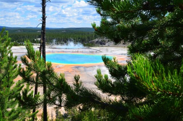 Grand Prismatic - from atop hill on Fairy Falls trail (11)