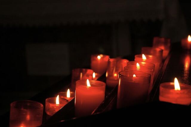 Candles at St. Nazaire