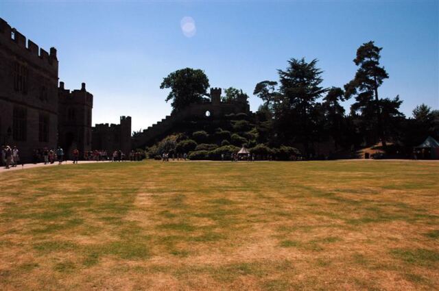 Warwick Castle interior grounds