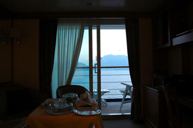 View out our balcony as we leave Capri