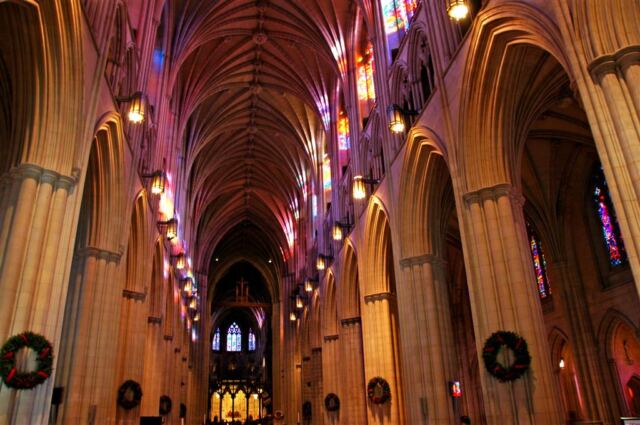 Stained glass reflections
