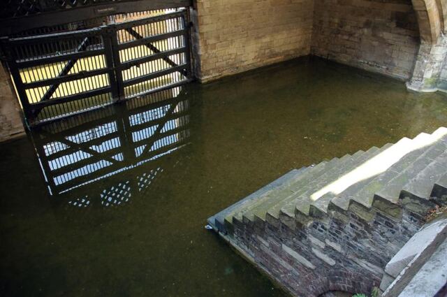 Tower of London - steps up from The Traitor's Gate