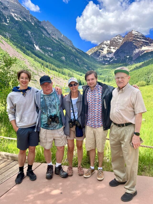 Boerne Opsahls and Nampa at the Maroon Bells
