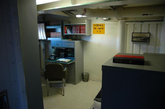 Typical office onboard USS Missouri