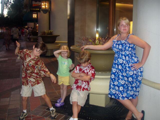 PO - Matt, Kiersten, Nick, and Melanie hold a pose