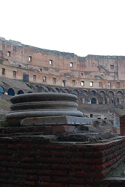 Column base in Colosseum