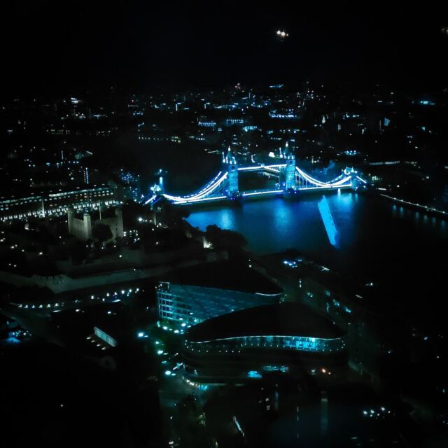 Tower Bridge from Sky Garden - night