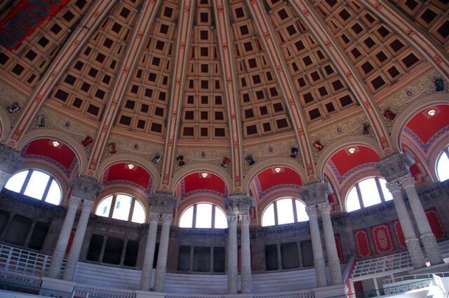 Windows and arched ceiling