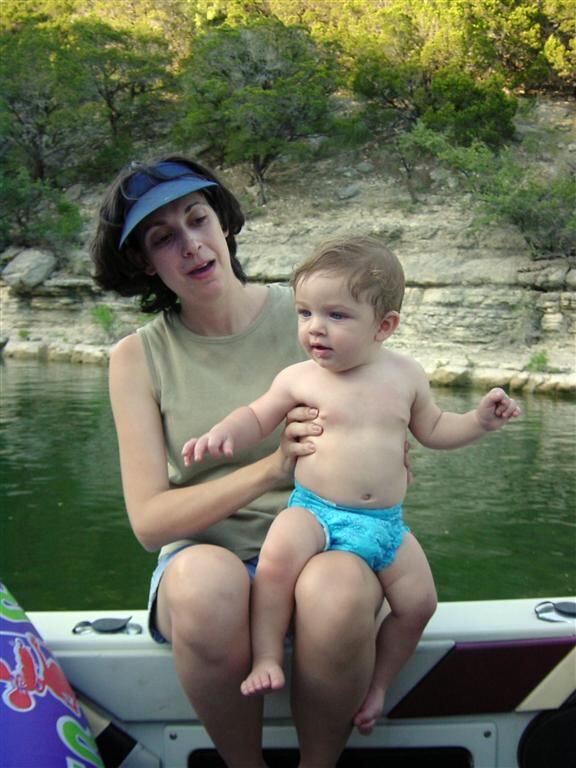 angie-and-ben-on-the-side-of-the-boat