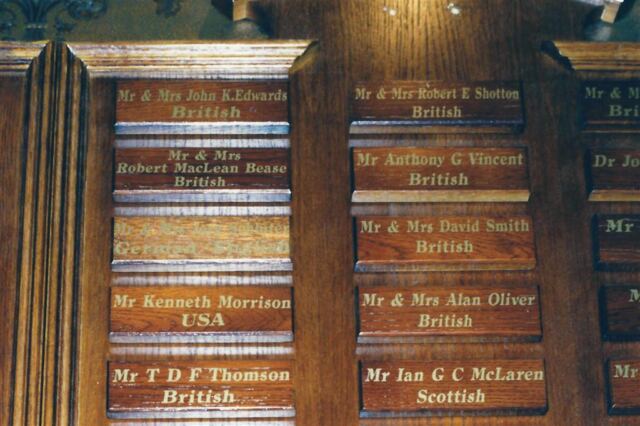 Skibo members list - John and Marianne