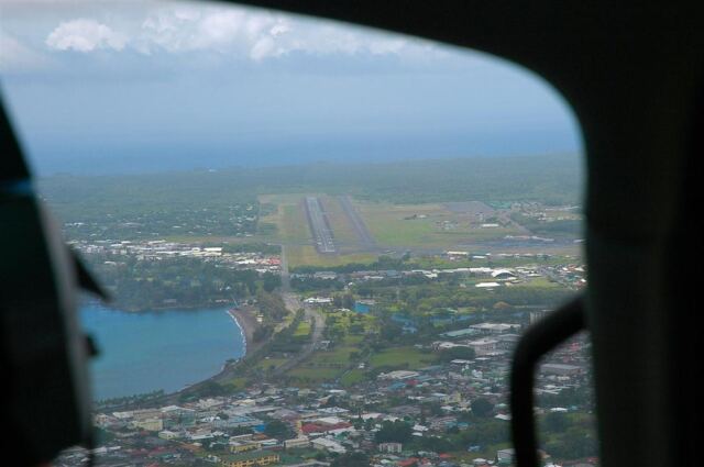 Airport in the distance
