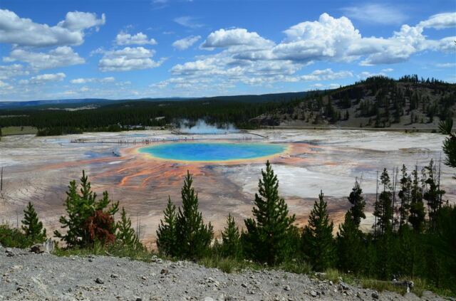 Grand Prismatic - from atop hill on Fairy Falls trail (6)