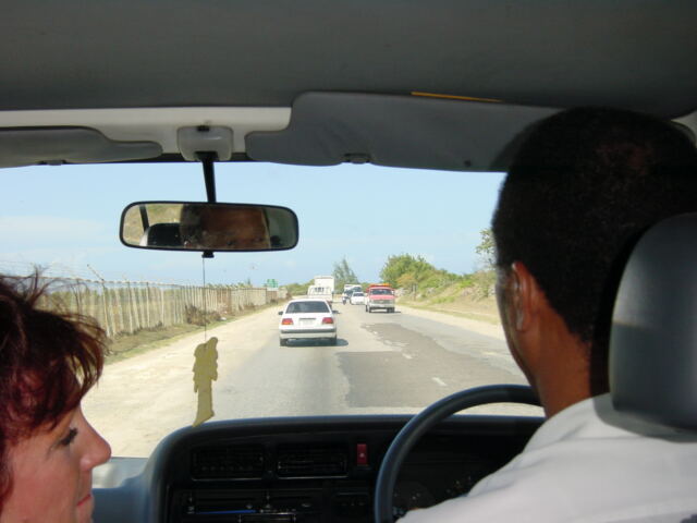 Driving on the left side of the road