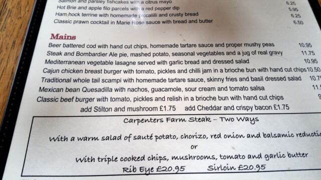 Rose & Crown menu (2)