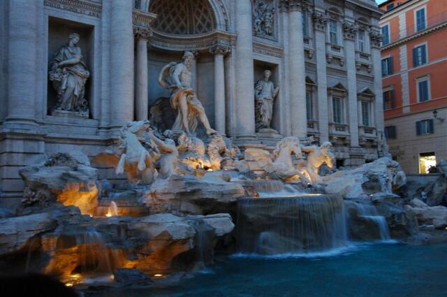 Trevi Fountain - dusk