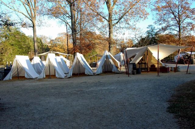 Colonial Army campsite