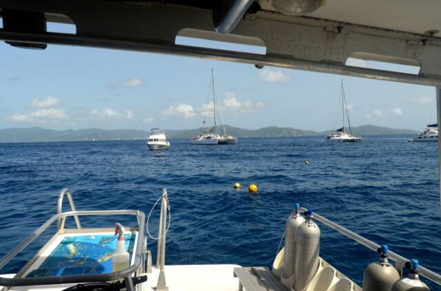 RMS Rhone Marine Park anchorage 1