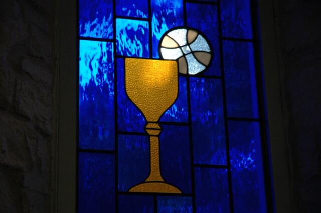 Communion stained glass