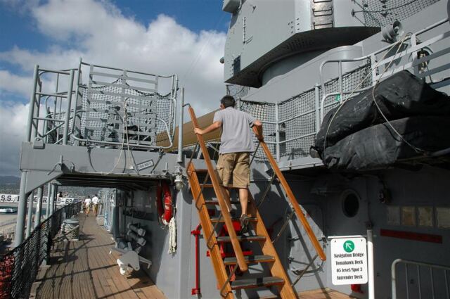 Up to the next deck