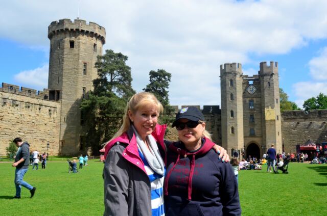 Sisters at Warwick Castle