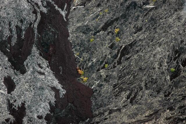 Lava flow devastation