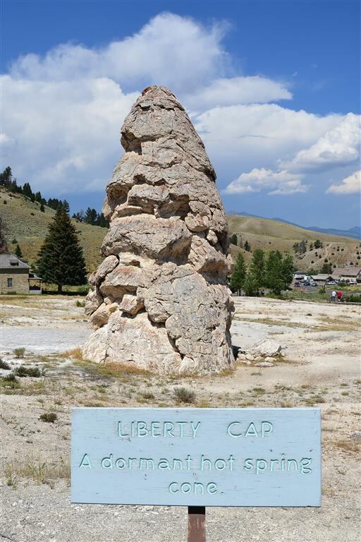Liberty Cap and sign