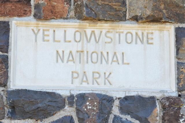Sign on Roosevelt Arch