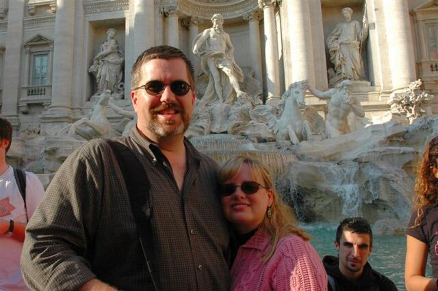 RK at Trevi Fountain