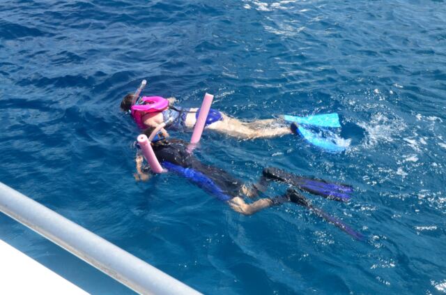 Kathy and Alex - snorkeling at RMS Rhone Marine Park 12