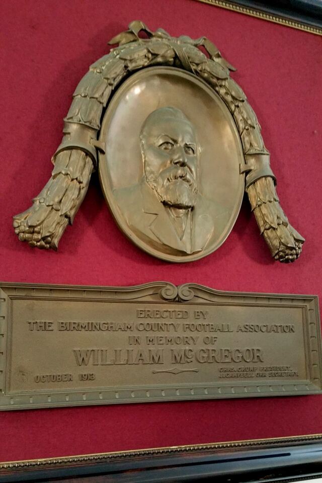 William McGregor plaque