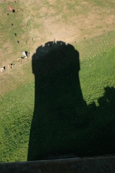 Warwick Castle shadow