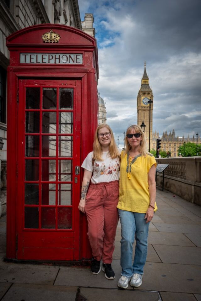 London - Red Phone Booth - Big Ben - Kiersten-LeAnn